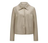 Milestone - Veste en jersey d'agneau nappa - Femme - Vestes - Beige - Taille: 46 FR
