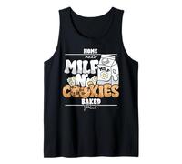 Milf Cookies Milk Homemade Baked Fresh Funny Adult Humor Débardeur