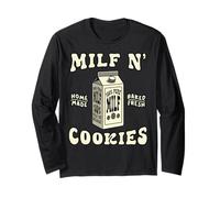 Milf Cookies Milk Homemade Baked Fresh Funny Adult Humor Manche Longue