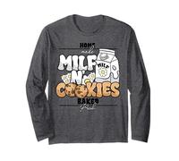 Milf Cookies Milk Homemade Baked Fresh Funny Adult Humor Manche Longue