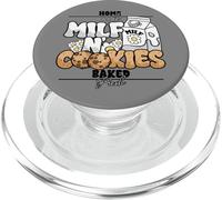 Milf Cookies Milk Homemade Baked Fresh Funny Adult Humor PopSockets PopGrip pour MagSafe
