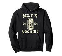 Milf Cookies Milk Homemade Baked Fresh Funny Adult Humor Sweat à Capuche