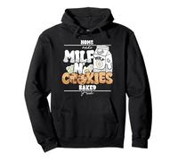 Milf Cookies Milk Homemade Baked Fresh Funny Adult Humor Sweat à Capuche