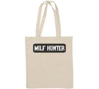 Milf Hunter Sac fourre-tout en coton naturel Blanc