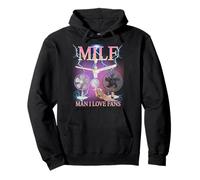 Milf Man I Love FansFunny Ironic Acronym Joke Sweat à Capuche