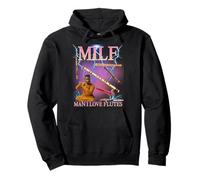 Milf Man I Love Flutes Funny Ironic Acronym Joke Sweat à Capuche