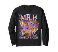 Milf Man I Love Foxes Funny Ironic Acronym Joke Manche Longue