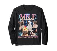 Milf Man I Love Frenchies Funny Ironic Acronym Joke Manche Longue