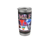 MILF Man I Love Funnels Funny Ironic Acronym Joke Gobelet isotherme en acier inoxydable double paroi