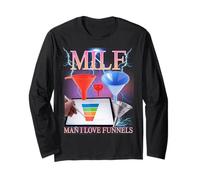 Milf Man I Love Funnels Funny Ironic Acronym Joke Manche Longue