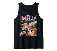 Milf Man I Love Furballs Funny Ironic Acronym Joke Débardeur