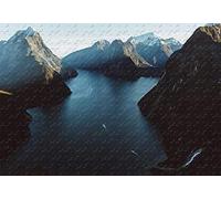 Milford Sound Fiordland National Park Nouvelle-Zélande Puzzle de 1000 pièces 75 x 55 cm Puzzle en bois pour adulte spécial remise de diplôme
