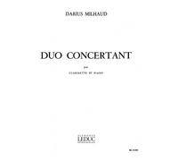 MILHAUD DARIUS - DUO CONCERTANT - CLARINETTE ET PIANO