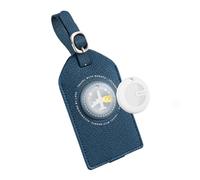 MiLi Étiquette de Bagage Intelligente avec Traceur Bluetooth - Bleu | Compatible avec Apple Localiser et Google Localiser, Localisateur de Valise, Pile Remplaçable