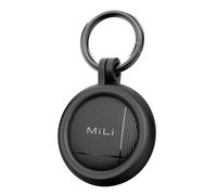 MiLi LiTag Duo Tracker Intelligent iOS et Android, Localisateur de Clés Compatible avec Apple Localiser ou Android Localiser, Pile CR2032, pour Clés, Portefeuille et Bagages (Noir/Lot de 1)