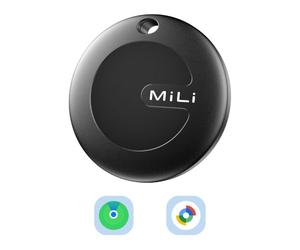 MiLi MiTag Duo Lot de 1 trackers intelligents pour Localiser d’Apple et Localiser de Google, localisateur de clés Compatible iOS et Android, IP67, Pile CR2032 remplaçable
