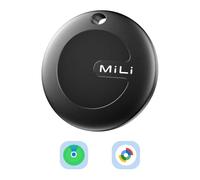 MiLi MiTag Duo Traceur Bluetooth Lot de 1, Noir | Compatible avec Apple Localiser et Google Localiser, Pile CR2032, pour Clés, Portefeuille, Sac à Dos et Bagages