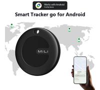 MiLi MiTag - traceur GPS intelligent, localisateur Bluetooth pour Android, fonctionne avec Google Find My Device, clé de dispositif Anti-perte, détecteur d'animaux de compagnie black-4pcs
