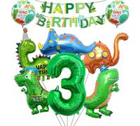 MILIAFLICK Ballon Anniversaire Dinosaure 3 Décoration d'anniversaire d'enfant Décoration d'anniversaire d'enfant Ballon Happy Birthday Guirlande de ballons gonflables Ballon gonflable Décoration de