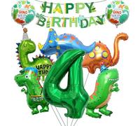 MILIAFLICK Ballon dinosaure 4 ans Décoration d'anniversaire d'enfant Décoration d'anniversaire d'enfant Ballon Happy Birthday Guirlande de ballons gonflables Ballon gonflable Décoration de