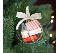 MILIAFLICK Boules de Noël à remplir, 8,5 cm, personnalisables, à remplir, personnalisables, à remplir, boules de Noël