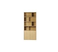 Miliboo - Bibliothèque finition bois clair chêne L92 cm NAGANO