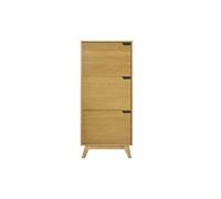Buffet haut scandinave bois clair hévéa L60 cm LEENA