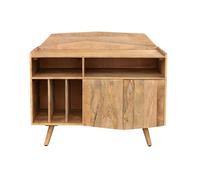 Miliboo - Buffet meuble de rangement vinyles en bois manguier massif L105 cm MATAHARI