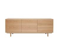Miliboo Buffet scandinave en Bois Clair 2 Portes 3 tiroirs L195cm SID