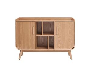 Miliboo Buffet scandinave en Bois Clair 2 Portes L122 cm Hallen
