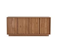 Miliboo Buffet scandinave Finition Bois chêne 4 Portes L180 cm COMO