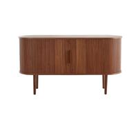 Miliboo - Buffet vintage en bois foncé noyer 2 portes coulissantes L138 cm EPIC