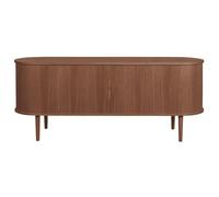 Miliboo - Buffet vintage en bois foncé noyer 2 portes coulissantes L160 cm EPIC