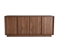 Miliboo - Buffet vintage finition bois foncé noyer 4 portes L180 cm COMO