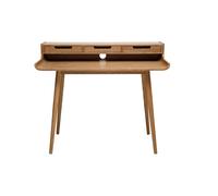 Bureau avec rangements scandinave bois clair L110 cm OPUS - L110xP60xH90.5