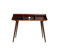Bureau avec rangements vintage bois foncé L120 cm NORDECO