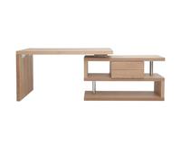 Miliboo - Bureau design modulable avec rangement 2 tiroirs amovible bois MAX