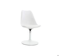 Miliboo - Chaise design pivotant blanc mat STEEVY V2