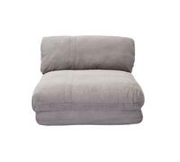 Miliboo - Chauffeuse 1 place convertible en tissu velours côtelé gris clair SPENCER