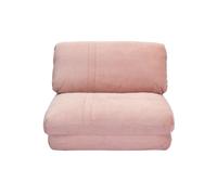 Miliboo - Chauffeuse 1 place convertible en tissu velours côtelé rose SPENCER