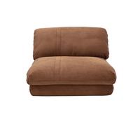 Miliboo - Chauffeuse 1 place convertible en tissu velours côtelé terre brûlée SPENCER
