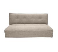 Miliboo - Chauffeuse 2 places convertible en tissu taupe SALLY