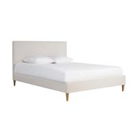 Miliboo Lit 2 Places 160x200 en Tissu Beige SIDONIE