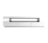Miliboo - Meuble TV design laqué blanc brillant LIVO