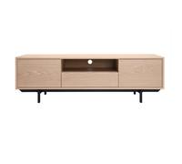Miliboo - Meuble TV finition bois chêne avec niche ouverte L160 cm MANNY