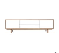 Miliboo - Meuble TV scandinave bois et blanc L180 cm SID