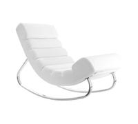 Miliboo - Rocking chair design blanc TAYLOR