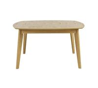 Miliboo - Table à manger carrée scandinave bois clair chêne L140 cm LEENA