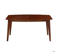 Miliboo - Table à manger extensible scandinave noyer L150-200 cm LEENA