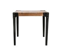 Table à manger industrielle en acier et manguier massif L80 cm MADISON